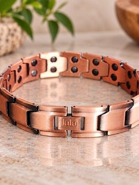 Genuine JalaStudios Pure Copper Magnetic Bracelet 30 Magnets Adjustable 15mm